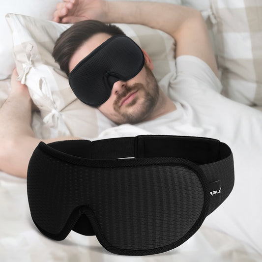 100% Blackout 3D Sleeping Masks - Zero Eye Pressure Blackout Eye Mask for Sleeping